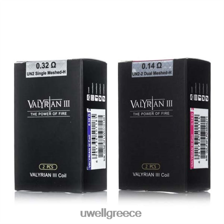 UWELL Disposable Vape - 4XVT2F20 UWELL VALYRIAN 3 ανταλλακτικά πηνία | συσκευασία 2 τεμαχίων fecrai 014ohm